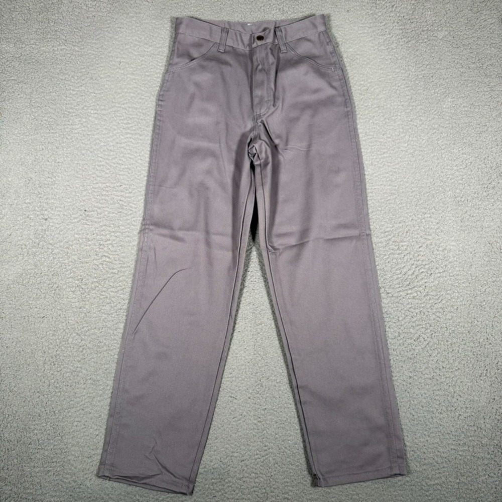 Wrangler Pants Womens 26x28 Gray Relaxed Fit Cotton Blend Casual Preppy Workwear